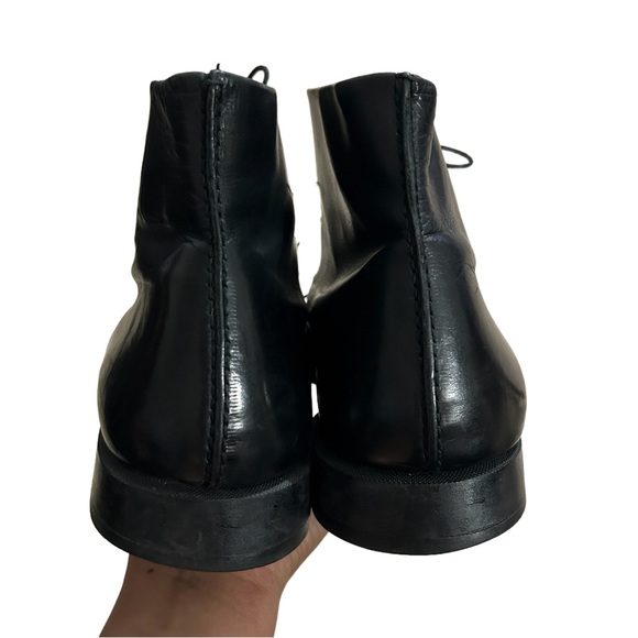 Men’s Gucci Black Leather Boots Sz 11D - Picture 3 of 6